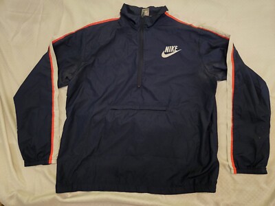 VTG Men's Nike Silver Tag Windbreaker Jacket Packable Swoosh Sz XXL EUC -image