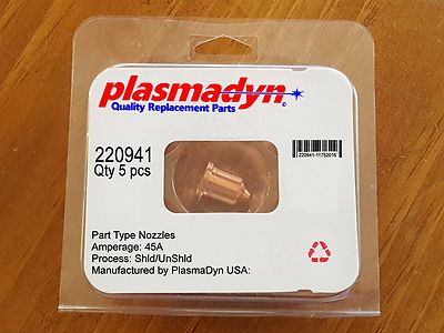 10pc x 220941 - 45A Nozzles - Mfg & Sold by PlasmaDyn - no knockoff *JUNK* here-image