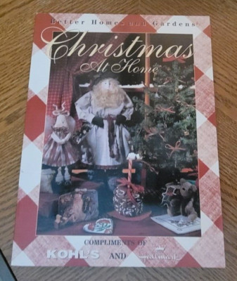 1997 BHG Better Homes & Gardens CHRISTMAS AT HOME Crafts Recipes Keepsakes ILLUS-image