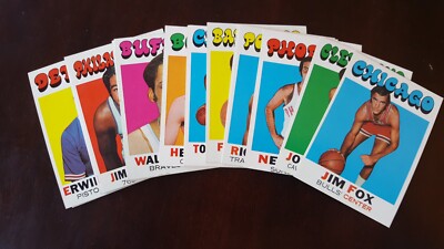 1971 topps basketball cards #1 to #233, complete your set-image