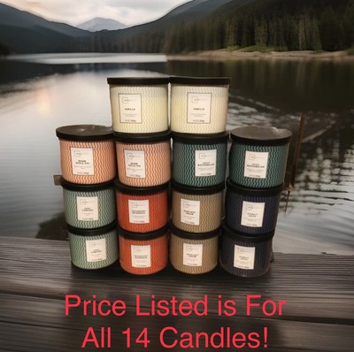 3-Wick Mainstays 14 Pack Candles 13 Oz Each,Watermelon,Cranberry,Apple Pie&Cozy!-image
