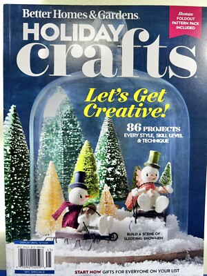 Holiday Crafts ~ Better Homes & Gardens MAGAZINE 2024 ~ 86 Projects Creative!-image