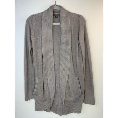 Barefoot Dreams CozyChic Lite Circle Lounge Cardigan XS Pewter Grey Soft EUC 423-image