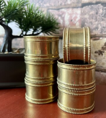 Design Imports Gold Band Napkin Ring Set Of 6-image