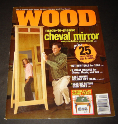 WOOD BY BETTER HOMES AND GARDENS January 2006 ISSUE #167 -WOODWORKING MAGAZINE-image