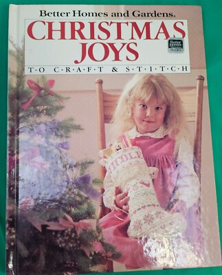 Better Homes & Gardens Christmas Joys to Craft and Stitch Hardback Book Vtg 1985-image