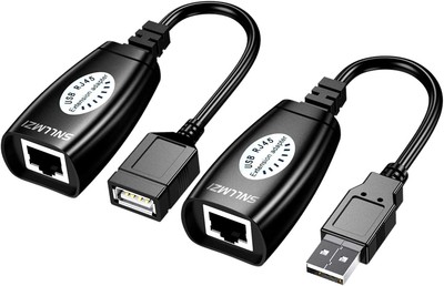 USB to cat5 Adapter USB Over RJ45 Ethernet for Cat5/Cat5e/Cat6/Cat7/Cat8 Exte-image