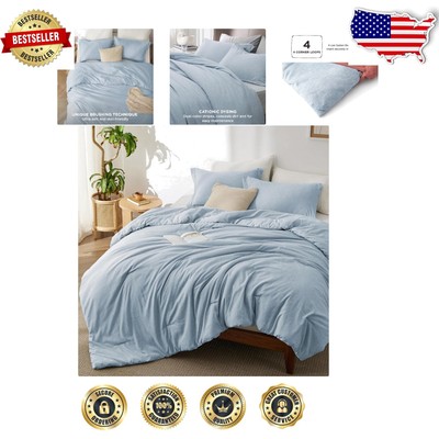 Elegant Twin All-Season Bedding Set - Soft Cozy Comforter and Pillow Sham-image