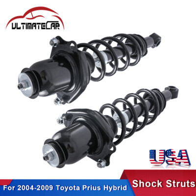 Set 2 Rear Complete Strut Shocks w/ Coil Spring For 2004-2009 Toyota Prius 1.5L-image