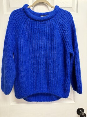 Armani Exchange Womens Blue Sweater Size M Casual Soft Comfortable-image