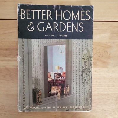 1937 APRIL BETTER HOMES & GARDENS MAGAZINE - BEAUTIFUL FRONT COVER - E 2689-image