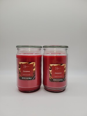Mainstays 20oz Cinnamon Scented Candles, 2-Pack-image