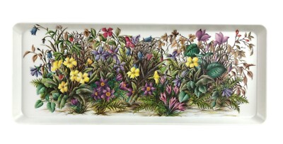 Colorful Melamine Serving Tray Design Imports Wild Flowers 15 x 6