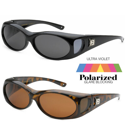 POLARIZED Anti Glare Square Lens Cover Fit Over Glasses Sunglasses UV Protect-image
