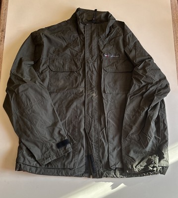 Vintage Tommy Hilfiger Jacket Mens XL Wind Breaker Pullover FLAG OD Green-image