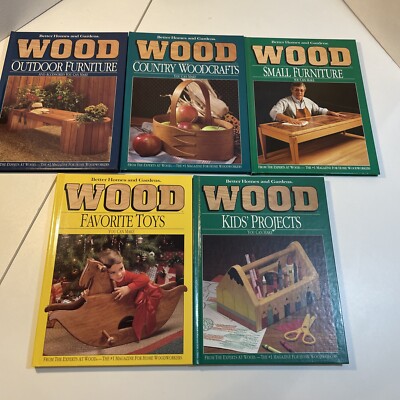 Woodworking Better Homes and Gardens Hardcover Books Lot Of 5 Reference Manuals-image