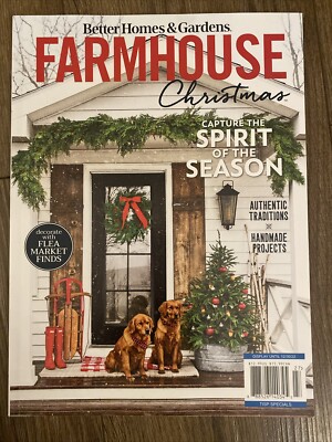 Better Homes & Gardens Farmhouse Christmas Magazine December 2022 Decorating-image