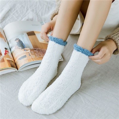 Cozy Gifts for Women,fuzzy socks,Plush Sleeping Slipper Socks-Soft Warm Fabric.-image