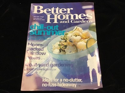 Better Homes and Gardens Magazine July 2001 Chill Out Summer-image
