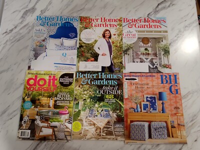 Better Homes And Gardens (BH&G) 6 Issue Magazine Lot-image