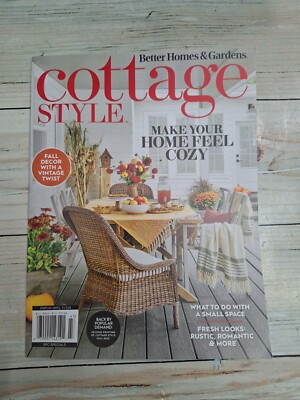 Better Homes & Gardens Cottage Style November 2024 Magazine Rustic Romantic Look-image