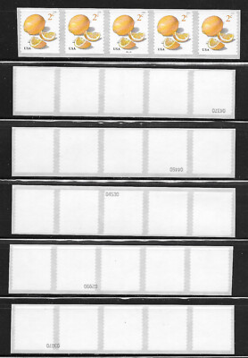 NEW! Scott #5256 2c Lemon Complete Back Number Set (6) PNC5, Plate B22222,  F-VF-image