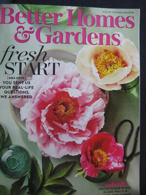 Better Homes & Gardens Magazine January 2020 Fresh Start-image