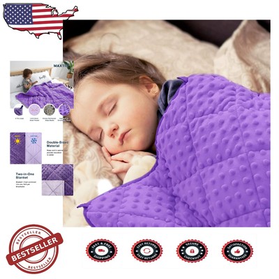 Kids Cozy Minky Dot Weighted Blanket - 36