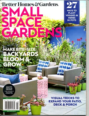 Better Homes & Gardens 2022 ~ Small Space Gardens ~Veggies & Herbs in Pots-image