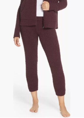 UGG KYLEIGH Womens Deep Port Purple Fluffy Cozy Knit Pants Large-image