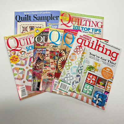 American Patchwork & Quilting Magazines Lot 7 Sampler Issue 48, 105, 109, 114 -image