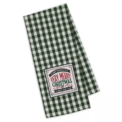 Have Yourself a Very Merry Christmas & A Happy New Year Check Kitchen Towel-image