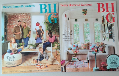 Better Homes & Gardens Magazine Lot of 2 2023 Apr May Dave Jenny Marrs Decor BHG-image