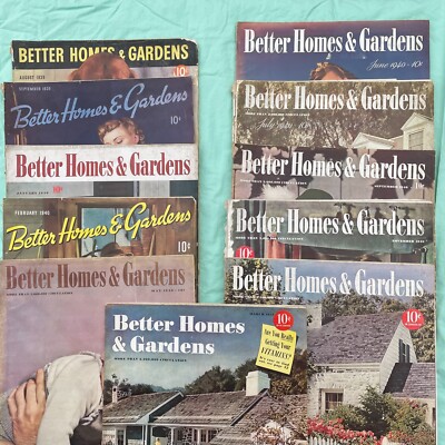 Lot of 11 1940+ Better Homes and Gardens Good Condition-image