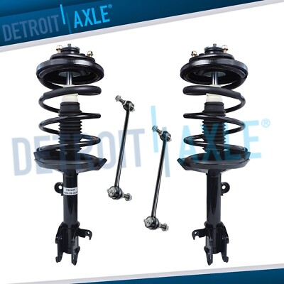 Front Struts w/ Coil Spring Assembly Sway Bar Links for 2003 2004 2005 Acura MDX-image