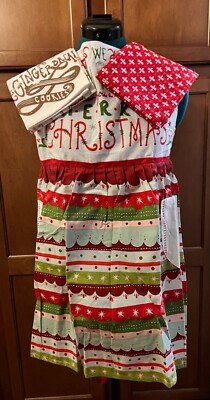 We Whisk You A Merry Christmas Apron & Dish Towel Set-image