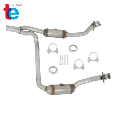 For Jeep Wrangler 3.8L 2010-2011 Y Pipe Catalytic Converter Complete Set 50498-image