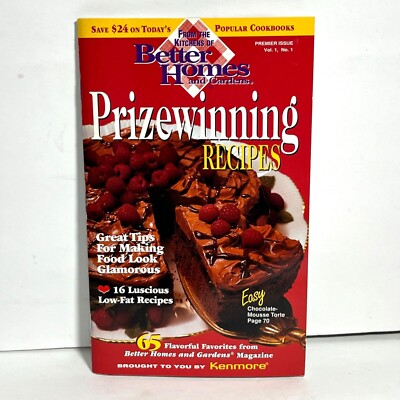 Better Homes Gardens Prizewinning Recipes Cookbook 1995-image