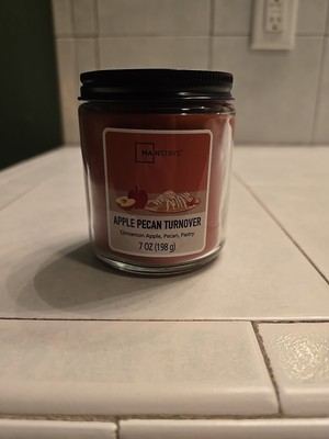 Mainstays Apple Pecan Turnover Single Wic Candle In Glass Jar-image