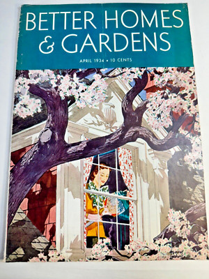 1934 APRIL BETTER HOMES & GARDENS MAGAZINE RECIPES ADS HOMEMAKER  GARDENING-image