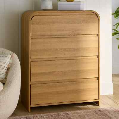 Better Homes & Gardens MJ23-DRROARC-4D Juliet 4 Drawer Dresser, Light Honey-image