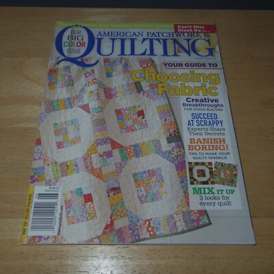American Patchwork & Quilting Magazine June 2015 Issue 134 Choosing Fabric Guide-image
