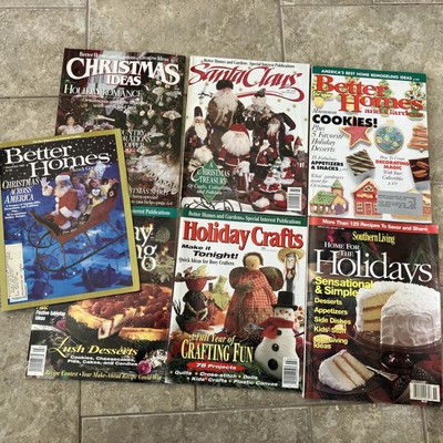 Lot Of 7 Vintage Holiday Better Homes & Gardens 1985, 1990-1995 Magazines-image