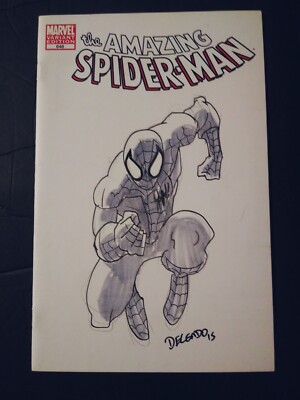 Edgar Delgado original  Sketch cover Amazing spiderman #1-image