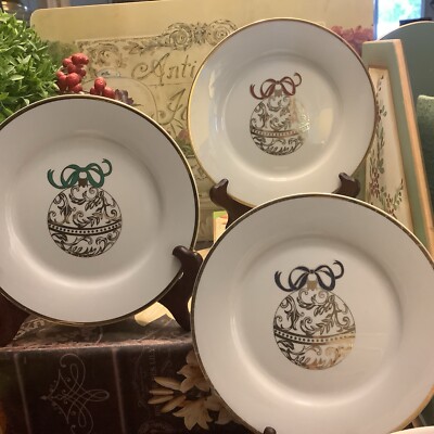 (3) Pier 1 Imports~ORNAMENT~7.5” Salad/Dessert Plates~Excellent/Classic~NICE!-image