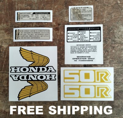 HONDA MONKEY Z50R 1983 DECALS KIT COMPLETE STICKER DECAL SET MINI TRAIL FREE SH.-image