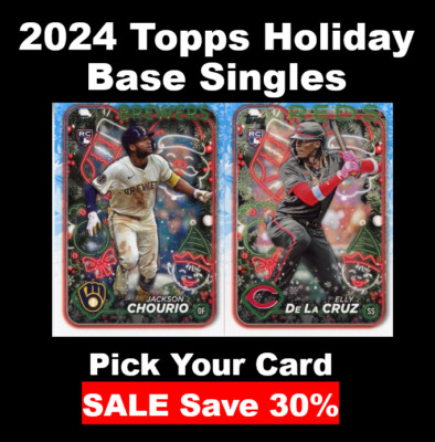 2024 Topps Holiday Baseball H1 - H200 You Pick Complete Your Set - Base Singles-image
