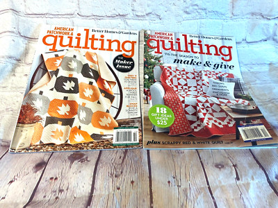 Better Homes and Gardens American Patchwork Quilting 2 Magazines Plus Patterns-image