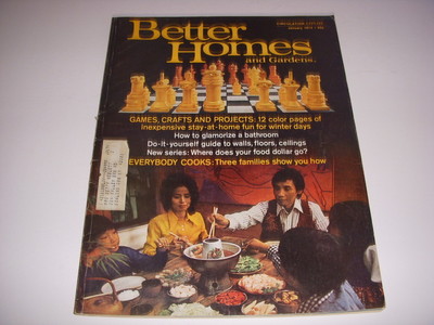 Vintage BETTER HOMES AND GARDENS Magazine, January 1974, GAMES, CRAFTS, PROJECTS-image