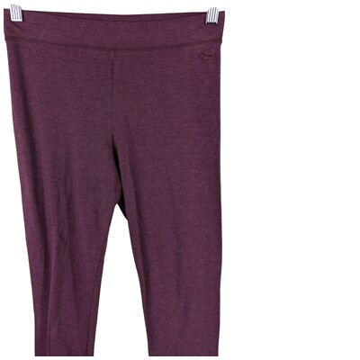 Victorias Secret PINK Cozy Leggings Burgundy Small Womens 27x27.5-image